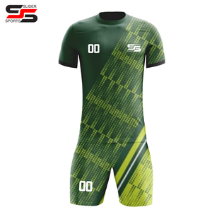 Customization Sublimated Soccer Uniform Adults Summer Quick Dry Breathable 100% <b>Polyester</b> Jersey <b>Shorts</b> Set Sportswear - Product Image 4