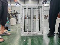 Fenêtres et portes coulissantes horizontales modernes à double vitrage en vinyle, fenêtres en plastique UPVC
