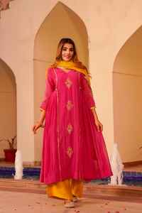 Kurta long pour femmes avec pantalon, vêtements ethniques traditionnels élégants, fabricant en gros, meilleur prix - Product Image 3