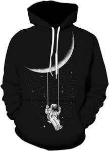 Sweat à capuche respirant en molleton 100 % coton, imprimé, tendance, pour homme, qualité supérieure, prix de gros, vente chaude - Product Image 2