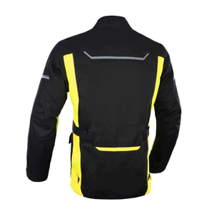Veste textile moto la plus vendue pour homme Blouson blindé imperméable noir jaune aventure touring moto Cordura - Product Image 2