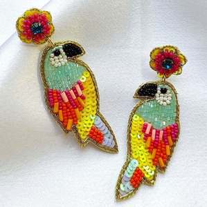 Pendientes Pintados a Mano y Bordados, Pendientes Personalizados con Múltiples Cuentas, Joyería Festiva para Mujer al Mejor Precio, Pendientes con Cuentas - Product Image 3