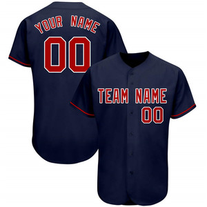 Camiseta de béisbol con botón de impresión personalizado completo sin moq - Product Image 5