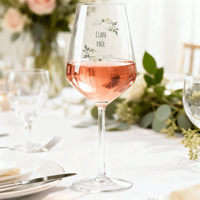 Verre à vin personnalisé Wobz en Tritan, 47 cl, design européen, impression numérique personnalisée, transparent, compatible lave-vaisselle, pour l'extérieur