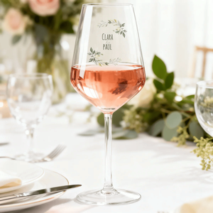 Bicchiere da vino personalizzato in Tritan per Cabernet, design europeo, stampa digitale personalizzata, trasparente, nessun minimo d'ordine, prodotto in Francia - Product Image 2