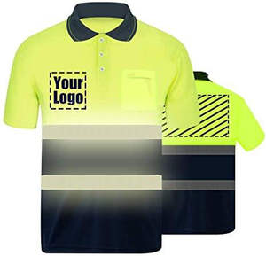 Camisetas de Trabajo de Alta Visibilidad Transpirables Personalizadas, Camisetas de Seguridad Reflectantes, Transpirables y Sostenibles con Buena Absorbencia - Product Image 2
