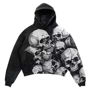 Sudadera corta cuadrada de primera calidad para hombre, ropa de calle transpirable, Sudadera con capucha y logotipo bordado personalizado para el invierno - Product Image 6