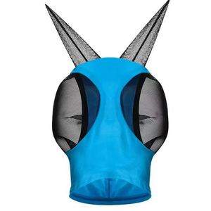 Equipo transpirable para el cuidado del caballo con protección para las orejas Máscara de mosca de caballo de malla - Product Image 3