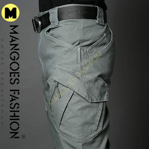 Pantalon tactique à fermeture éclair en coton et spandex élégant, tactique, multi-poches, résistant à l'usure, anti-rides, durable, pantalon - Product Image 6