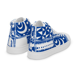 Scarpe da passeggio in tela alta alta da donna Abebe Royal con chiusura a Slip leggera e traspirante in gomma EVA per l'estate - Product Image 2