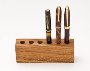 Eco-Friendly Polished Wooden <b>Pen</b> Holder Desk <b>Organizer</b> by Crescent Crafts - Product Image 3