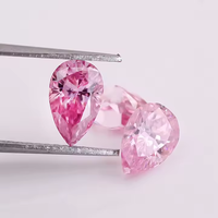 Poire 0.99Ct Fancy Vivid Pink VS2 Diamant de laboratoire en vrac avec diamant certifié IGI pour bague de fiançailles