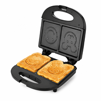 Machine à sandwich multifonction 8-en-1 à plaques interchangeables antiadhésives, gaufrier, machine à donuts et à gâteaux aux noix pour la maison – Vente chaude