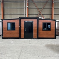 Casa Contenedor de Alto Rendimiento de 20 Pies (20ft) para Jardín, Habitación para Invitados, Casa Prefabricada Modular Expandible en Venta