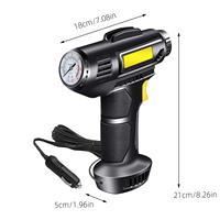 Gonfleur de pneus portable 150 PSI, pompe à pneus de voiture, compresseur d'air automatique