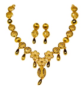 Conjunto de cadena de collar de diamantes de latón chapado en oro Vintage de Dubái, joyería clásica con circón y Perla para bodas y regalos para mujeres - Product Image 1