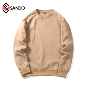 OEM Custom Logo 100% Cotton Heavyweight Embossed Pullover Men's Winter <b>Fleece</b> <b>Sweatshirt</b> Solid Crewneck Hoodies <b>Sweatshirts</b> - Product Image 1