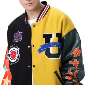 Manufacturer-Designed Men's Varsity Jackets Fine Quality Stand Collar Winter Fashion Front Logo Waterproof Windproof - Product Image 1