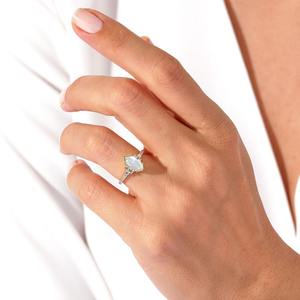 Bijoux pour femmes Bague en argent style bohème Bijoux en argent sterling 925 Pierre de lune Pierre précieuse Tendance Bague faite main Cadeau pour l'amour - Product Image 4