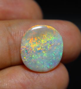 อัญมณีรูปไข่ทรงหลวมสีทึบทึบทรงหลวมสีรุ้ง5.00กะรัตจากออสเตรเลียสำหรับทำเครื่องประดับ - Product Image 1