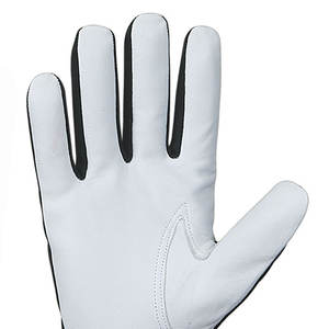 Guantes de trabajo de cuero de grano de cabra XL Guantes de manejo de construcción duraderos transpirables con servicio OEM para uso industrial - Product Image 6