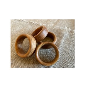 Anneaux de serviette de luxe de haute qualité Rond de serviette en bois Rond de serviette décoratif Fournitures d'hôtel de mariage Décoration de table Quantité en vrac - Product Image 2