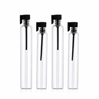 Botol Sampel Parfum Mini Kaca Bening Mingsheng 1ml 2ml 3ml 5ml 6ml 8ml 10ml dengan Tongkat Plastik