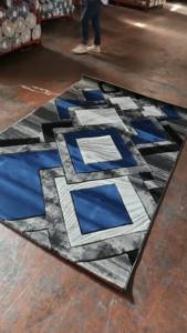 Tapis moderne en jacquard turc tissé à poils longs résistant aux taches fabriqué à la machine Décoration d'intérieur en provenance de Turquie - Product Image 3