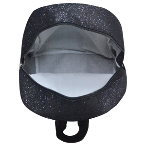 Sac à dos d'école de cheerleading personnalisé, grand, classique, de loisirs, imperméable, scintillant, noir pailleté, sacs de sport - Product Image 3