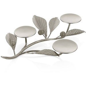 Bougeoir en métal finition antique bougeoir pour éclairage et décoration de la maison ensemble bougeoir décoratif élégant - Product Image 1