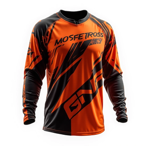 Obtenga Camisetas de Motocross Personalizadas, Tejido Ligero y Transpirable Diseñado para la Comodidad del Piloto, Ropa de Carreras de Motos - Product Image 4
