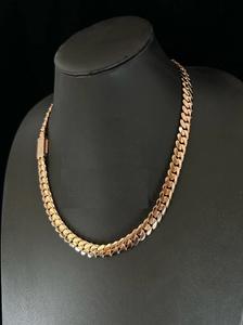 Cadena de eslabones cubanos de 10MM VVS1 Moissanite 14K acabado en oro blanco 925 colgante de plata esterlina para probador de diamantes de hip-hop incluido - Product Image 2