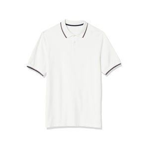 Manga corta de color sólido simple para hombre de alta calidad para Polo logotipo personalizado servicio OEM tela de punto informal lisa - Product Image 3