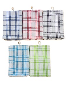 Serviettes de cuisine 100% coton tissé, écologiques, avec logo et design personnalisables, couleur douce, tissu absorbant, fabriqué en Inde - Product Image 4