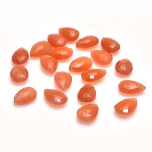 Cuentas de Piedra Lunar AAA+ de 8x12 mm, Calibradas, Facetadas, en Forma de Pera, Cuentas de Piedra Lunar Natural Color Durazno, Piedras Semipreciosas para Joyería - Product Image 3