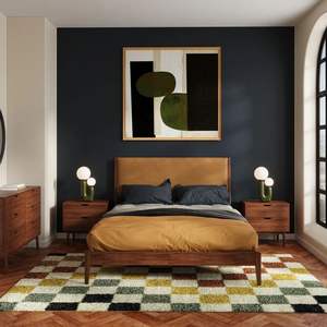 Estructura de cama de teca minimalista - Product Image 2