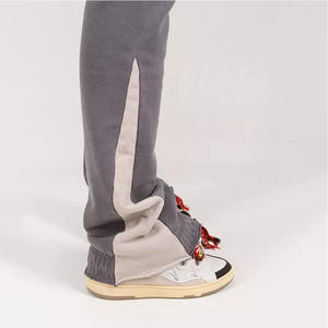 กางเกงวิ่งขายาวสำหรับผู้ชายใช้ได้ทั้งชายและหญิงผ้าคอตตอนแบบปรับแต่งได้ซักด้วยกรดกางเกงออกกำลังกายในยิม - Product Image 4