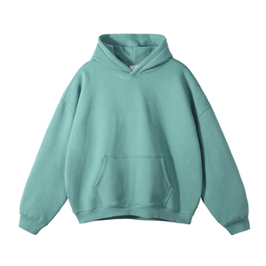 Personalizado hombres XL pulóver polar con capucha bolsillo canguro patrón sólido cálido invierno sudadera Streetwear Casual OEM ODM pedido al por mayor - Product Image 5