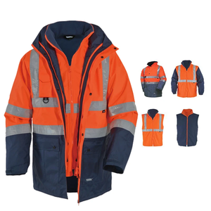 Veste de travail d'hiver imperméable haute visibilité pour hommes, avec tissu respirant pour la construction et l'utilisation en extérieur - Product Image 2