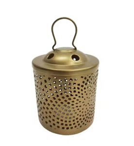 Gancho colgante Metal suministros de iluminación decorativa vela linterna oro antiguo relámpago tarros linternas votivas Venta caliente - Product Image 6