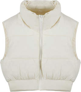 Modern <b>Women</b> <b>Warm</b> Sleeveless Puffer Vest Lightweight Polyester Outerwear - Product Image 1