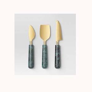 Juego de rebanador de queso y cortador de pastel con mango de cuentas de plata occidental elegante de calidad garantizada - Product Image 4