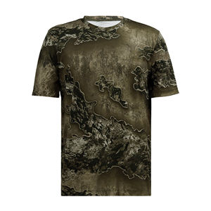T-shirt pour homme en coton 100% à la mode, imprimé camouflage jungle, imprimé arbre réel, chasse, 100% coton, coupe ample, imprimé - Product Image 3