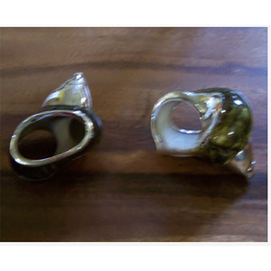 napkin <b>ring</b> turbo shell SEASHELL JEWELRY Napkin <b>Ring</b> Silver with Green <b>Motive</b> 7cm Size for Giveaways - Product Image 1