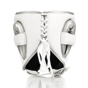 Diseña tu propio casco protector de cabeza de cuero PU boxeo artes marciales MMA Kick Gear protector de cabeza con protector facial OEM mantenido - Product Image 2