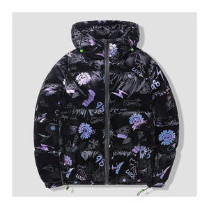 Sublimated Recycled <b>Reversible</b> Pack Able Travel Puffer <b>Jacket</b> Windbreaker Winter Lightweight Puffer <b>Jacket</b> Custom - Product Image 1