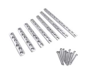 Juego de 7 placas DCP anchas con instrumento veterinario de tornillo de corteza de 50 (4,5mm) - Product Image 2