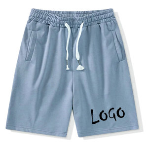 Pantalones Cortos Deportivos para Gimnasio, Ropa de Entrenamiento, Pantalones Cortos Deportivos de Compresión Personalizados, Spandex/Algodón, Ligeros, de Secado Rápido, con Cordón Ajustable - Product Image 1