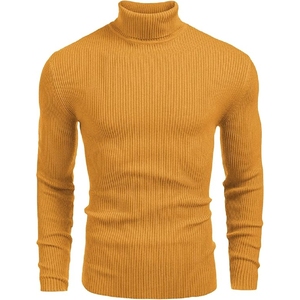 Vente en gros de pull tricoté chaud d'hiver à manches longues pour hommes, pull en polyester anti-rétrécissement respirant et confortable - Product Image 1