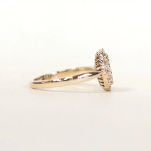 Juego de Bodas de diamante creado en laboratorio de corte redondo más vendido Anillo de bodas de oro blanco y pendientes Precio directo de fábrica para minoristas - Product Image 3